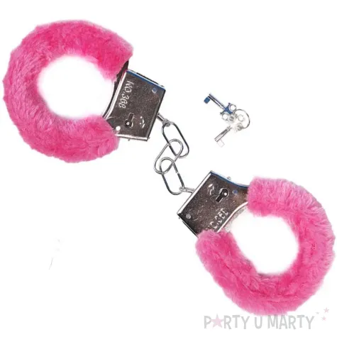 kajdanki party sexy futerko rozowy partydeco