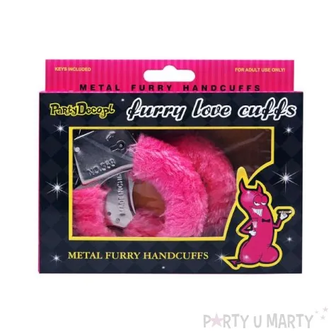 kajdanki party sexy futerko rozowy partydeco