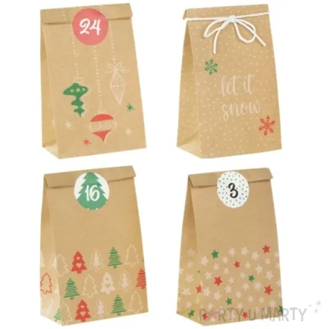 kalendarz adwentowy diy torebki z niespodzianka partypal 1 kompl