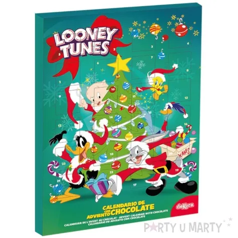 kalendarz adwentowy looney tunes z czekoladkami dekora