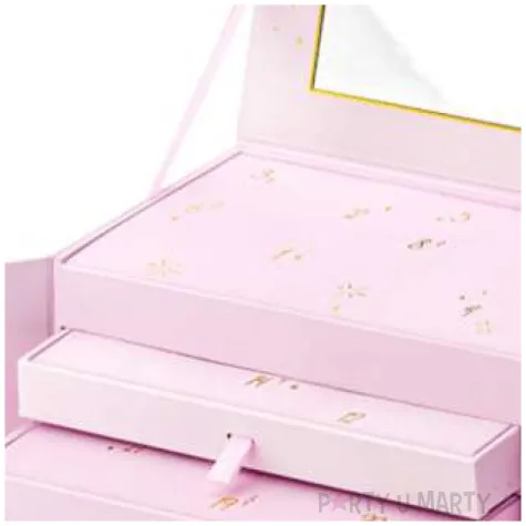 kalendarz adwentowy szkatulka z bizuteria rozowa partydeco