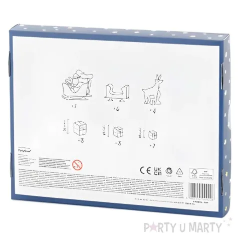 kalendarz adwentowy zaprzeg mikolaja prezenty mix partydeco