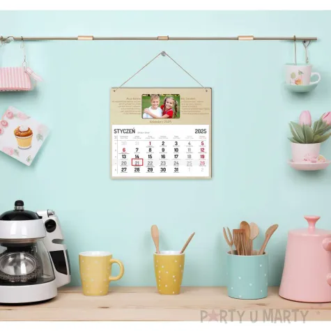 kalendarz dzien babci i dziadka ze zdjeciem 29x26 cm