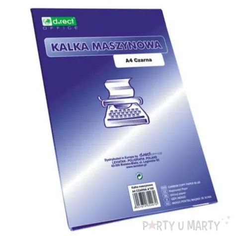 kalka maszynowa a4 czarna d rect 50 szt