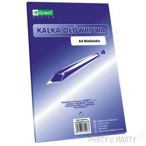 kalka olowkowa a4 niebieska d rect 100 szt
