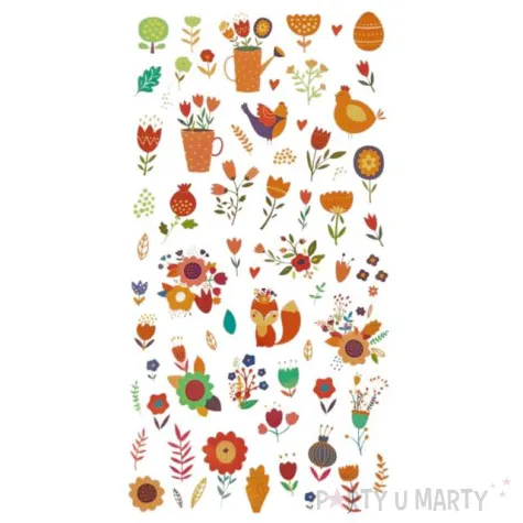 kalkomania wodna wielkanocne pisanki w kwiaty brewis