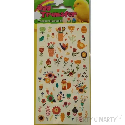 kalkomania wodna wielkanocne pisanki w kwiaty brewis