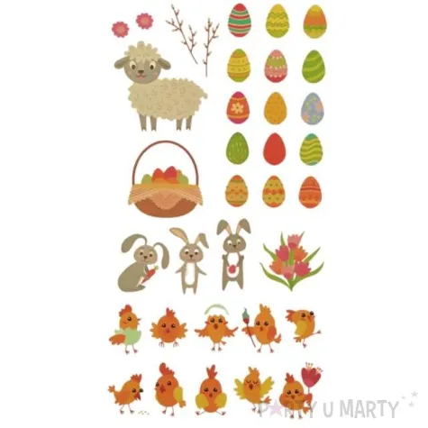 kalkomania wodna wielkanocne pisanki z barankiem brewis