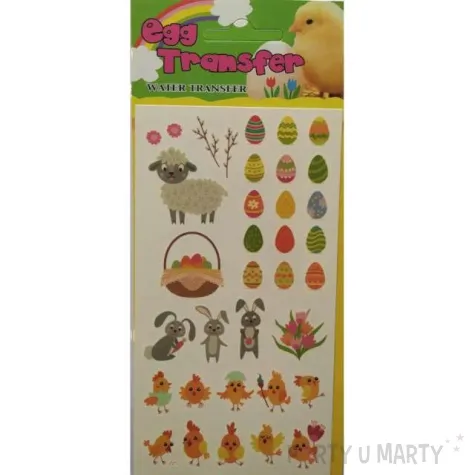 kalkomania wodna wielkanocne pisanki z barankiem brewis