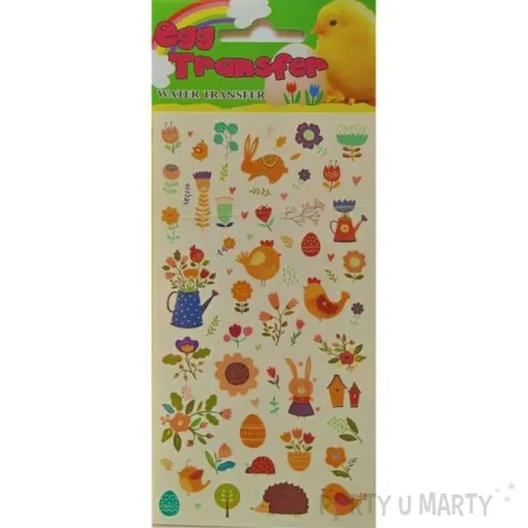 kalkomania wodna wielkanocne pisanki z konewka brewis