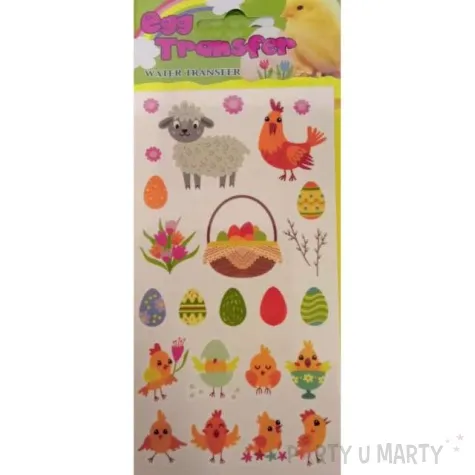 kalkomania wodna wielkanocne pisanki z koszyczkiem brewis