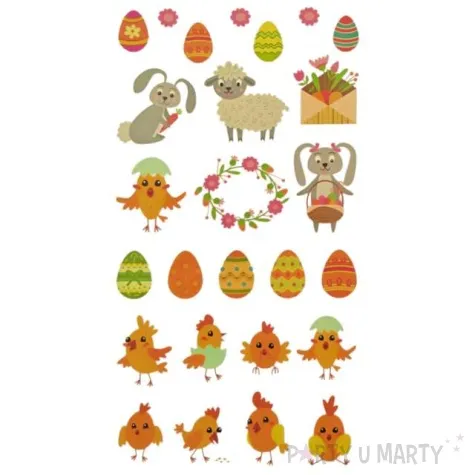 kalkomania wodna wielkanocne pisanki z owieczka brewis