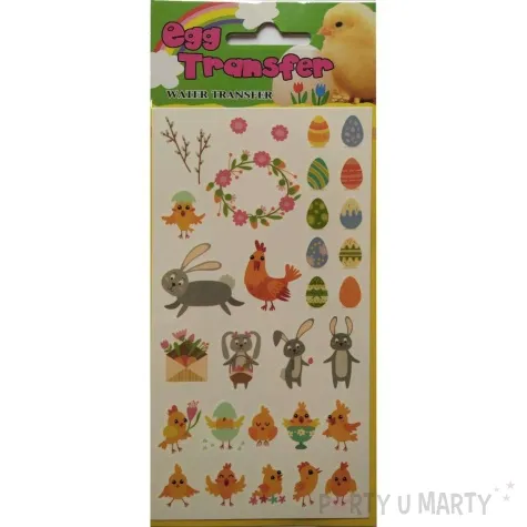kalkomania wodna wielkanocne pisanki z zajacem brewis