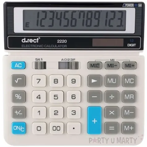 kalkulator biurowy classic lux szary d rect no 2220