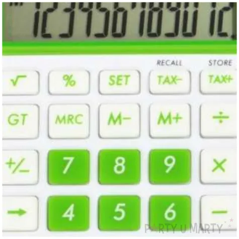 kalkulator kieszonkowy bialo zielony deli 39277t