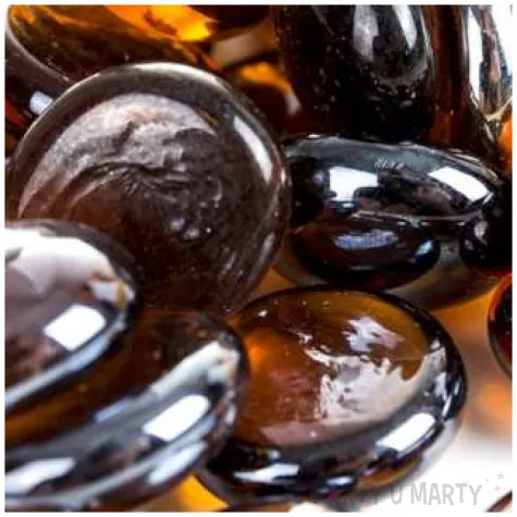 kamienie dekoracyjne plaskie brazowe ciemne czakos 40 szt