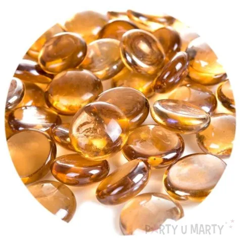 kamienie dekoracyjne plaskie brazowe jasne czakos 40 szt