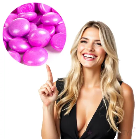 kamienie dekoracyjne plaskie fuksja czakos 40 szt