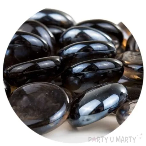 kamienie dekoracyjne plaskie grafitowe czakos 40 szt