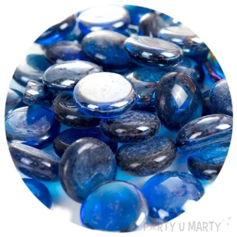 kamienie dekoracyjne plaskie granatowe czakos 40 szt