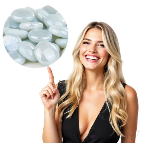 kamienie dekoracyjne plaskie szaro blekitne czakos 40 szt