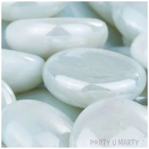 kamienie dekoracyjne plaskie szaro blekitne czakos 40 szt