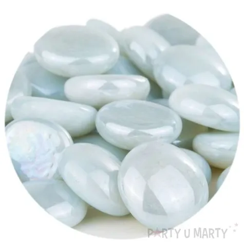 kamienie dekoracyjne plaskie szaro blekitne czakos 40 szt