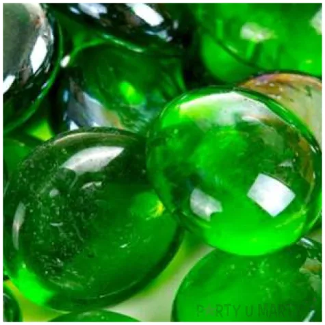 kamienie dekoracyjne plaskie zielone metaliczne czakos 40 szt