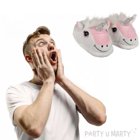 kapcie jednorozce popielate rozm 37 38 ootb