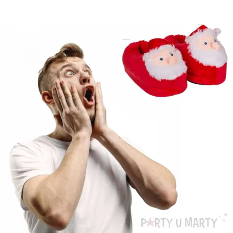 kapcie swietego mikolaja czerwone rozm 35 36 ootb