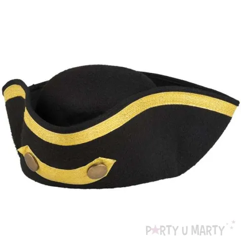 kapelusz admiral tricorn czarny boland