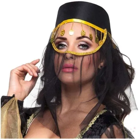 kapelusz arabski z woalka boland