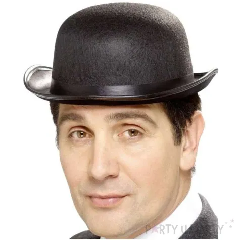 kapelusz bowler czarny smiffys