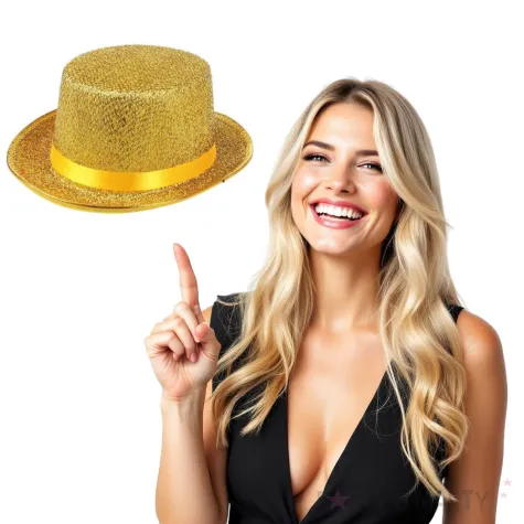 kapelusz cylinder classic zloty godan