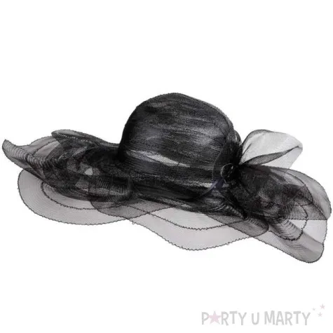 kapelusz czarna wdowa czarny widmann