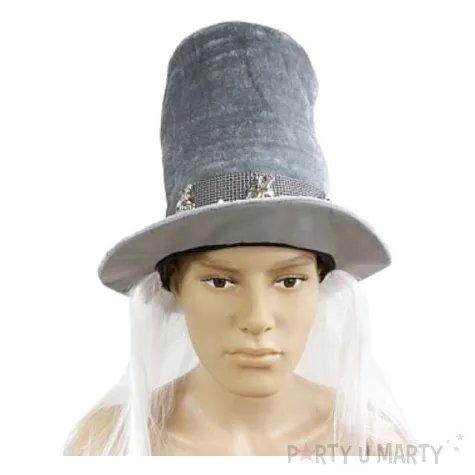 kapelusz czarnoksieznik srebrny