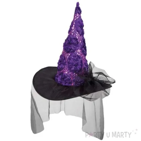 kapelusz czarownica anemona z welonem boland