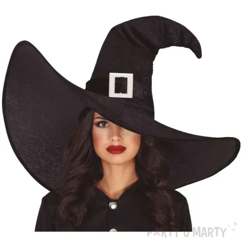 kapelusz czarownica duzy czarny guirca