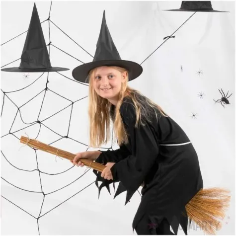 kapelusz czarownica klasyczna czarny partypal