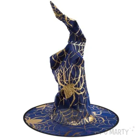 kapelusz czarownica pajak niebieski carnival toys