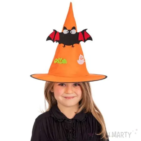 kapelusz czarownica pomaranczowy carnival toys