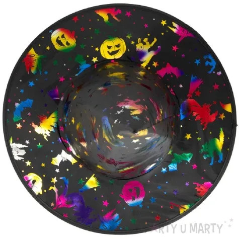 kapelusz czarownica teczowe dynie halloweenowe partypal