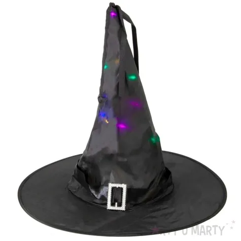 kapelusz czarownica z diodami led partypal