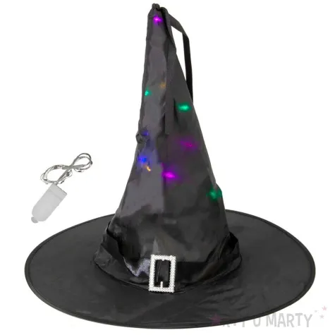 kapelusz czarownica z diodami led partypal