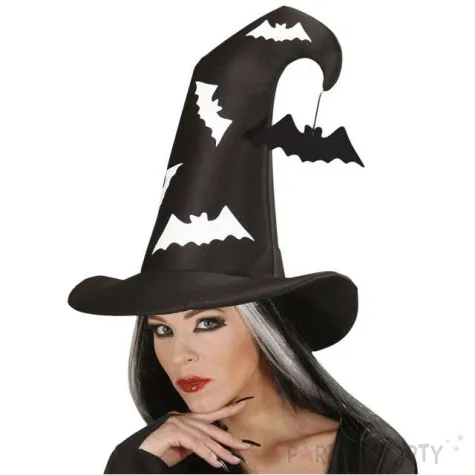 kapelusz czarownica z nietoperzami widmann