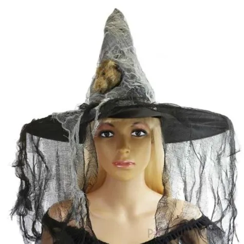 kapelusz czarownica ze szczurkiem