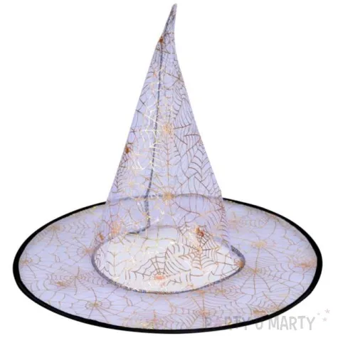 kapelusz czarownica zlote pajeczyny arpex