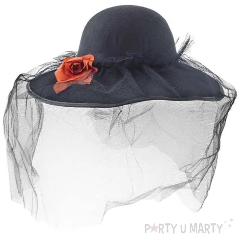 kapelusz dama alicja czarny funny fashion