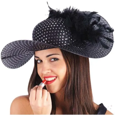 kapelusz dama czarny carnival toys