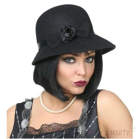 kapelusz dama filcowy czarny widmann
